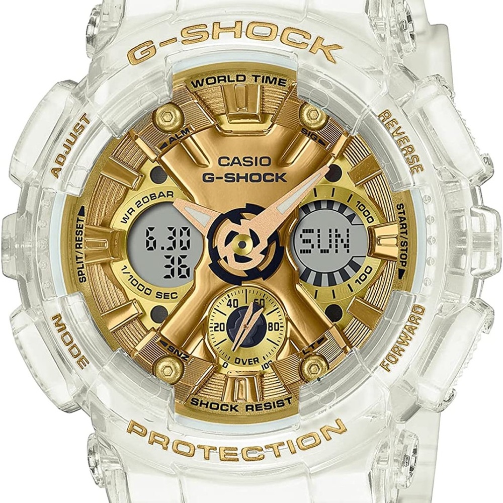 Casio G-Shock Gold and Clear Watch